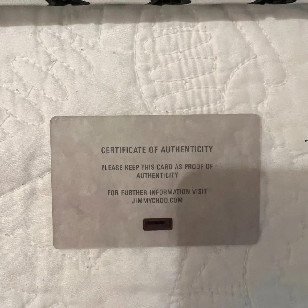 ** JIMMY CHOO Pimlico Star Punching Shoulder Open Tote Bag ** - Picture 3 of 16